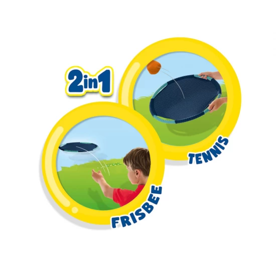 Joc de exterior pentru copii 2 in 1 - Tenis si frisbee Joc de exterior pentru copii 2 in 1 - Tenis si frisbee