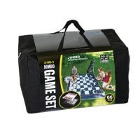 Joc de exterior 3 in 1 Sah/Dame/Table