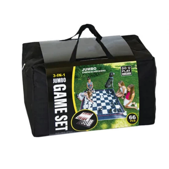Joc de exterior 3 in 1 Sah/Dame/Table Joc de exterior 3 in 1 Sah/Dame/Table