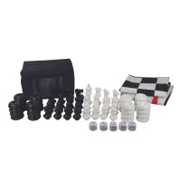 Joc de exterior 3 in 1 Sah/Dame/Table