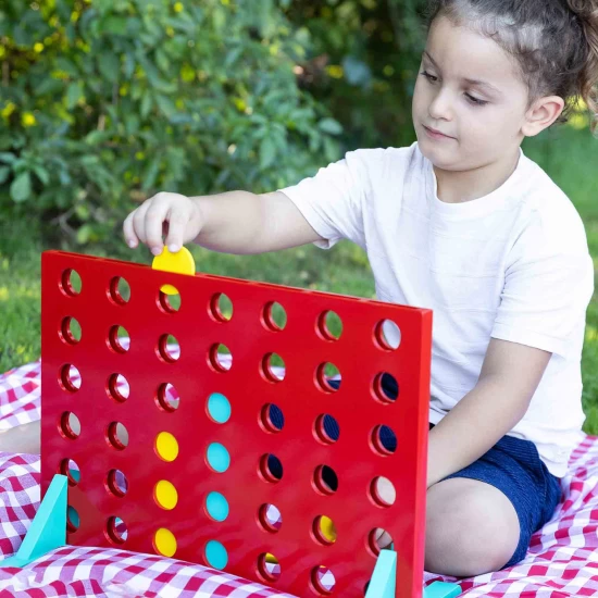 Joc XXL 4 in linie din lemn Joc XXL 4 in linie din lemn