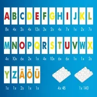 Joc educativ de invatat scrisul si cititul pentru copii 120 piese