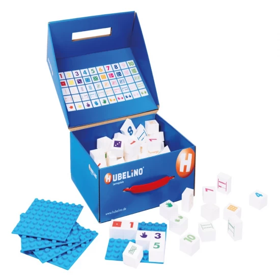 Joc educativ Hubelino pentru invatarea numerelor 85 piese Joc educativ Hubelino pentru invatarea numerelor 85 piese