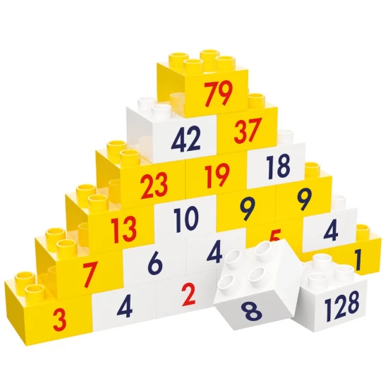 Joc Piramida numerelor - Prof.Kortenkamp's Hubelino 230 piese Joc Piramida numerelor - Prof.Kortenkamp's Hubelino 230 piese