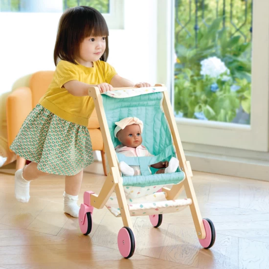 Carucior pentru papusi din lemn Sweet Walks Hape