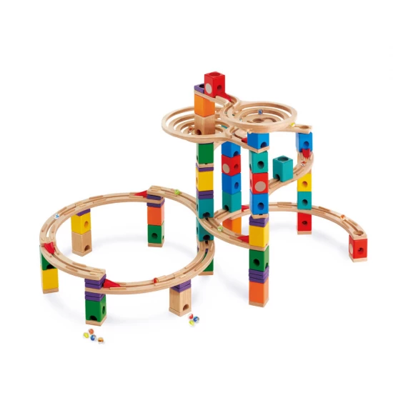 Set constructie Quadrilla Hape circuit cu bile Ultimate 198 piese Set constructie Quadrilla Hape circuit cu bile Ultimate 198 piese