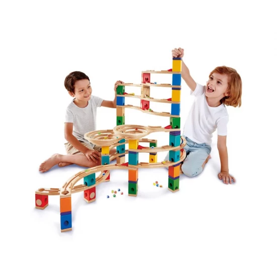 Set constructie Quadrilla Hape circuit cu bile Ultimate 198 piese Set constructie Quadrilla Hape circuit cu bile Ultimate 198 piese