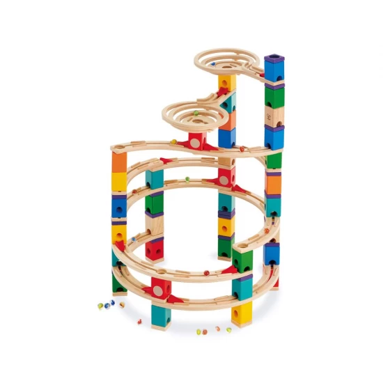 Set constructie Quadrilla Hape circuit cu bile Ultimate 198 piese Set constructie Quadrilla Hape circuit cu bile Ultimate 198 piese