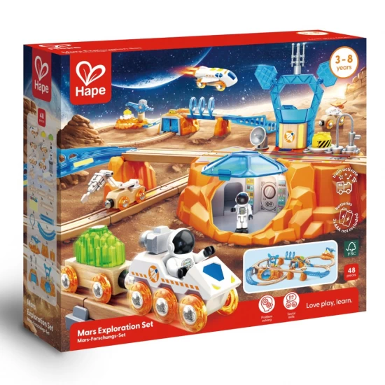Set de joaca Hape, Explorare pe Marte, 48 piese Set de joaca Hape, Explorare pe Marte, 48 piese