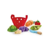 Set de joaca - Cos cu legume din material textil 8 piese