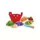 Set de joaca - Cos cu legume din material textil 8 piese Set de joaca - Cos cu legume din material textil 8 piese