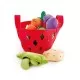Set de joaca - Cos cu legume din material textil 8 piese Set de joaca - Cos cu legume din material textil 8 piese