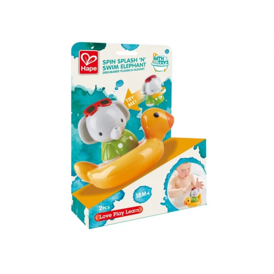 Jucarie de baie, Elefantel cu colac care isi schimba culoarea, +18 luni