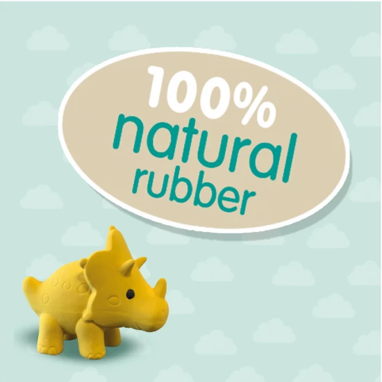 Jucarie de baie - Triceratops - 100% cauciuc natural