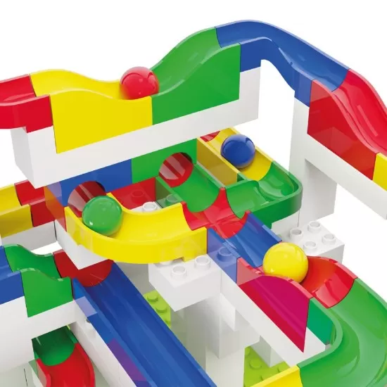 Jucarie de construit pentru copii Marble Run Hubelino 213 piese Jucarie de construit pentru copii Marble Run Hubelino 213 piese