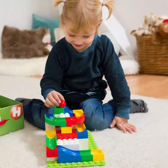 Jucarie de construit pentru copii Marble Run Hubelino 45 piese Jucarie de construit pentru copii Marble Run Hubelino 45 piese