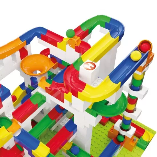 Jucarie de construit pentru copii Marble Run Hubelino 585 piese Jucarie de construit pentru copii Marble Run Hubelino 585 piese