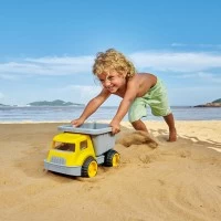 Jucarie de plaja Hape - Camion basculant de incarcare si transport