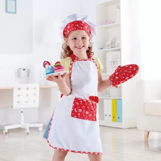 Set de joaca Hape - Costum bucatar cu accesorii Set de joaca Hape - Costum bucatar cu accesorii