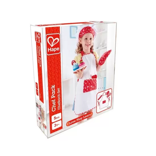 Set de joaca Hape - Costum bucatar cu accesorii Set de joaca Hape - Costum bucatar cu accesorii