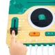 Jucarie interactiva din bambus, laborator cu melodii, panou DJ multifunctional, volum reglabil, Hape