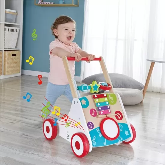 Antepremergator muzical din lemn Hape Antepremergator muzical din lemn Hape