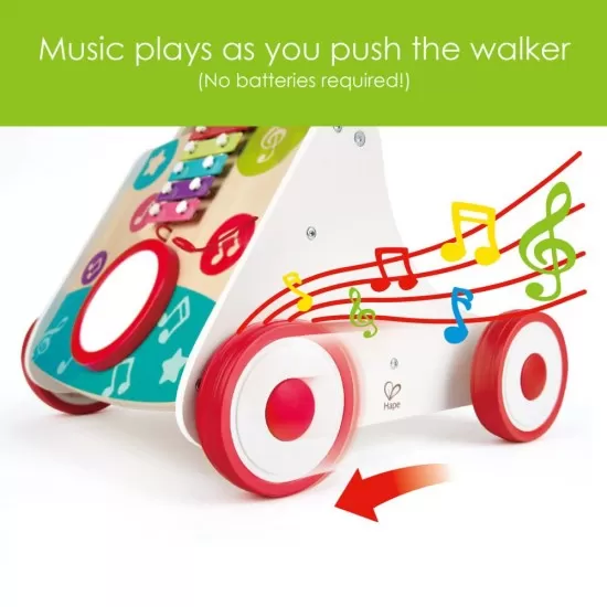 Antepremergator muzical din lemn Hape Antepremergator muzical din lemn Hape