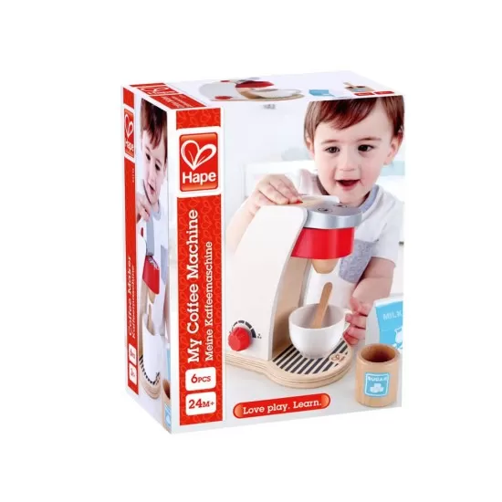 Jucarie din lemn Hape - Aparat de cafea Jucarie din lemn Hape - Aparat de cafea