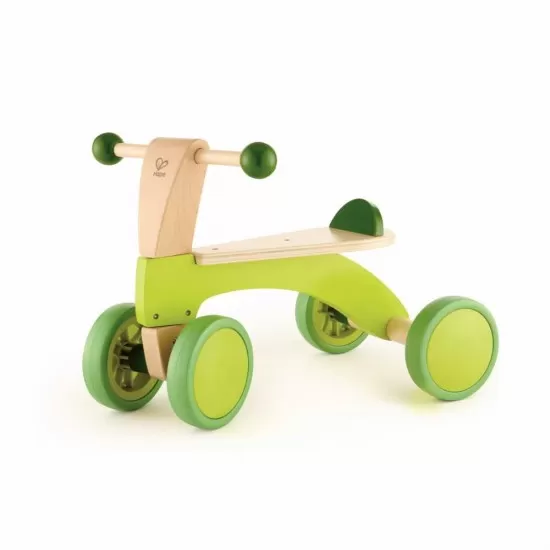 Bicicleta din lemn fara pedale cu 4 roti Hape Bicicleta din lemn fara pedale cu 4 roti Hape