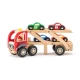 Jucarie din lemn - Camion cu masini de curse Jucarie din lemn - Camion cu masini de curse