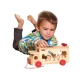 Jucarie din lemn - Camion de sortare cu forme animale Jucarie din lemn - Camion de sortare cu forme animale