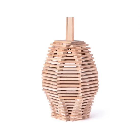 Set constructie din lemn - Caramizi natur Karla 200 piese