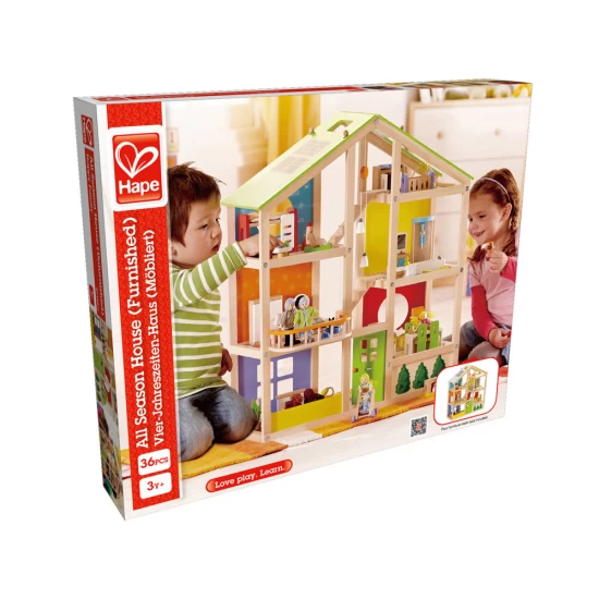Casa de papusi mobilata cu 3 etaje Hape 36 piese