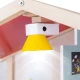 Casa de papusi mobilata tip vila cu lumini LED si sonerie Hape 29 piese
