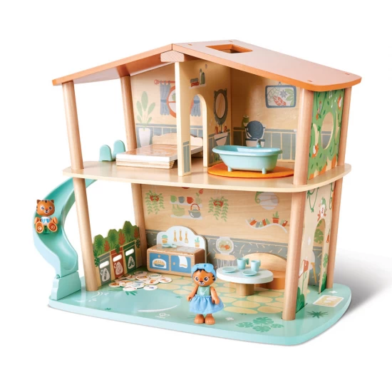 Set de joaca din lemn - Casa din jungla a tigrilor 38 piese Set de joaca din lemn - Casa din jungla a tigrilor 38 piese