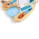 Set de joaca din lemn Catamaran 18 piese, colectia Green Planet Explorers, Hape