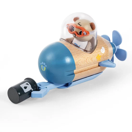 Set de joaca din lemn Catamaran 18 piese, colectia Green Planet Explorers, Hape