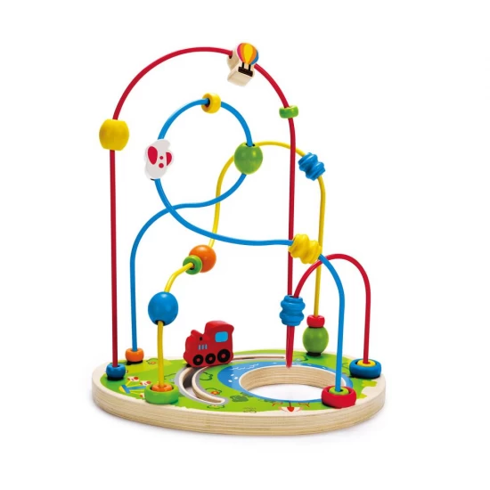 Jucarie din lemn Hape - Centru de activitati Playground Pizzaz