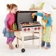 Set de joaca din lemn - Gratar gourmet cu mancare 22 piese Set de joaca din lemn - Gratar gourmet cu mancare 22 piese