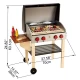 Set de joaca din lemn - Gratar gourmet cu mancare 22 piese Set de joaca din lemn - Gratar gourmet cu mancare 22 piese