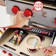 Set de joaca din lemn - Gratar gourmet cu mancare 22 piese Set de joaca din lemn - Gratar gourmet cu mancare 22 piese