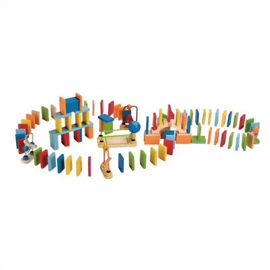 Joc constructie Domino Dinam Hape 100 piese