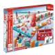 Set de joaca din lemn Domino, Fabrica de roboti, 122 piese Set de joaca din lemn Domino, Fabrica de roboti, 122 piese