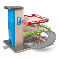 Set de joaca din lemn Woodyland - Garaj cu lift si accesorii