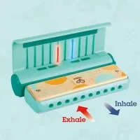 Jucarie din lemn - Instrument Harmonica electrica (muzicuta)