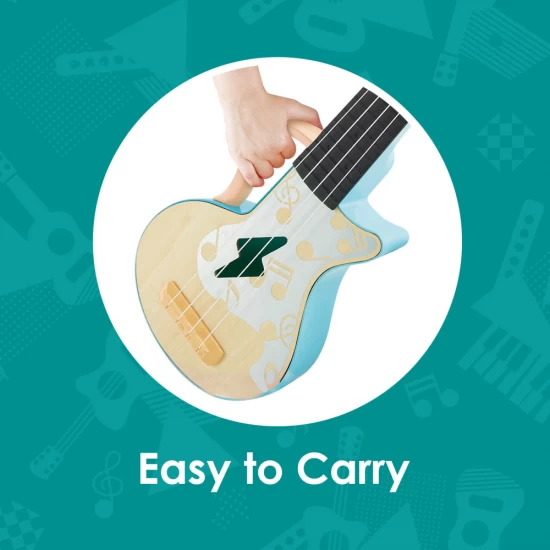Chitara Ukulele din lemn pentru copii Hape Chitara Ukulele din lemn pentru copii Hape