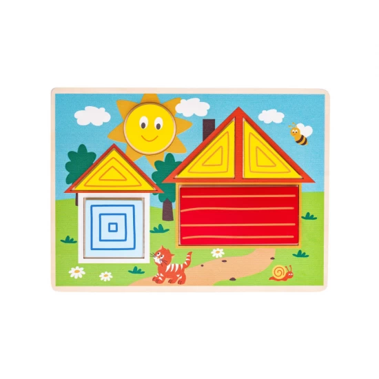 Joc de sortat forme din lemn Woodyland