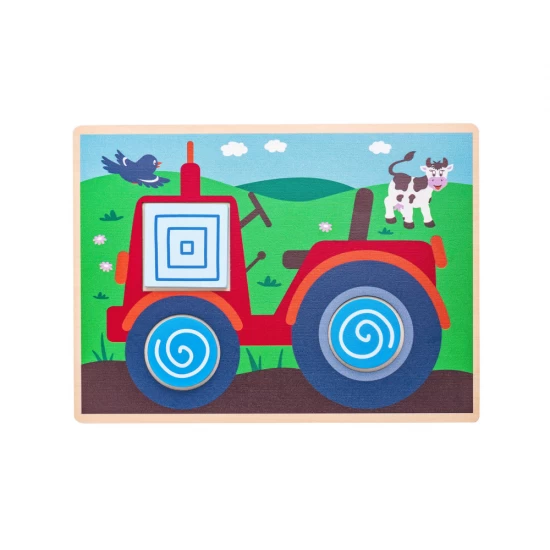 Joc de sortat forme din lemn Woodyland