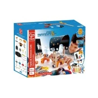 Set constructie din lemn Hape 53 piese - Laborator de stiinta optica