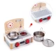 Set de joaca din lemn Hape - Mini aragaz si ustensile Set de joaca din lemn Hape - Mini aragaz si ustensile